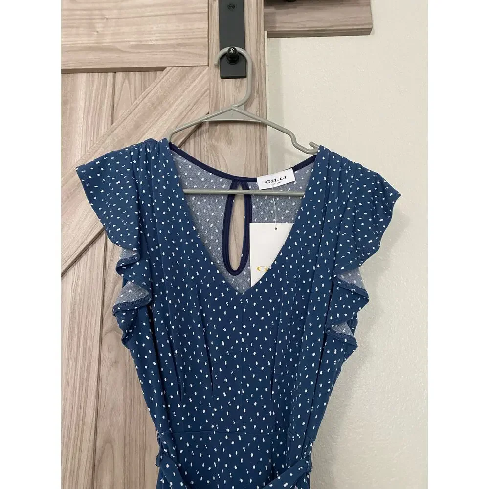 NWT Gilli blue and white dress size small - Picture 2 of 8